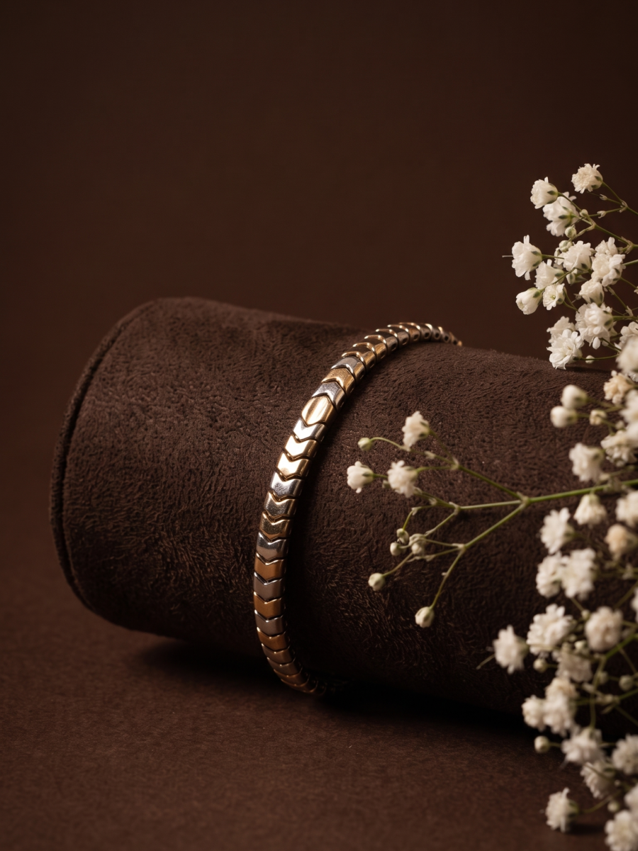 925 Silver Men's Pave Chain Bracelet