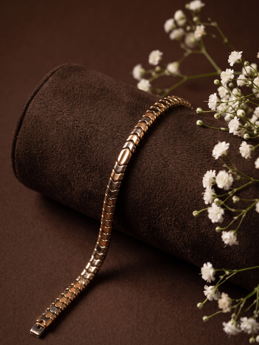 925 Silver Men's Pave Chain Bracelet