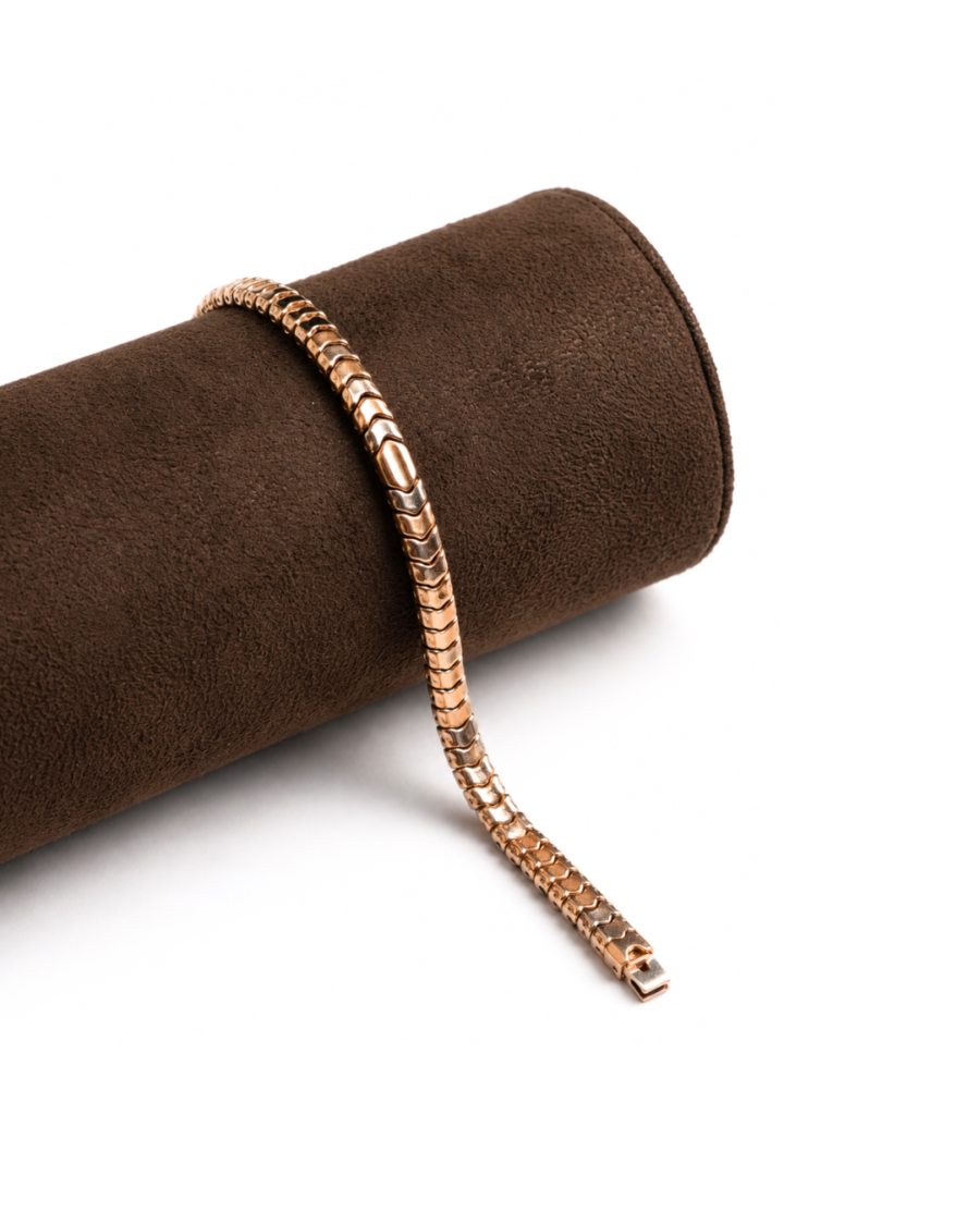925 Silver Men's Pave Chain Bracelet
