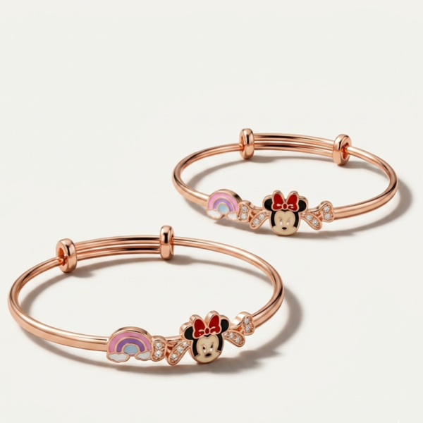 925 Silver Minnie Mouse Baby Bangle