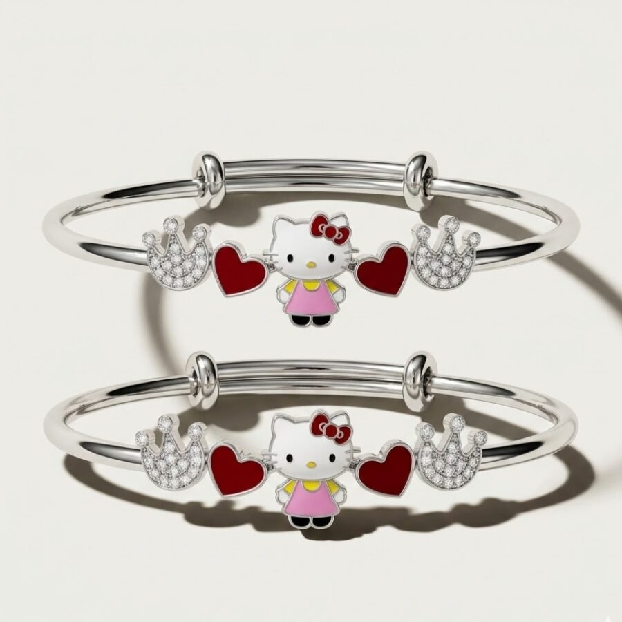 925 Silver Hello Kitty Baby Bangle