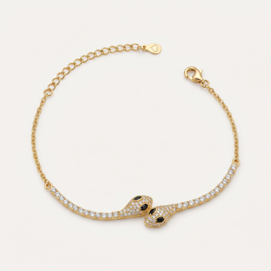 925 Silver Women's Padlock Charm Bracelet