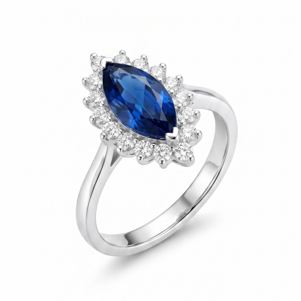 925 Silver CZ Multi-Stone Statement Ring