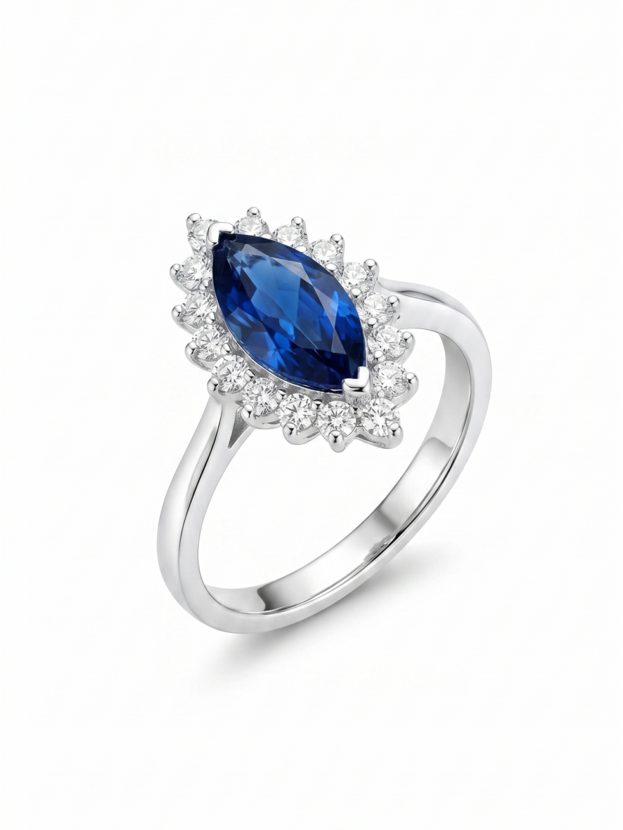925 Silver CZ Multi-Stone Statement Ring