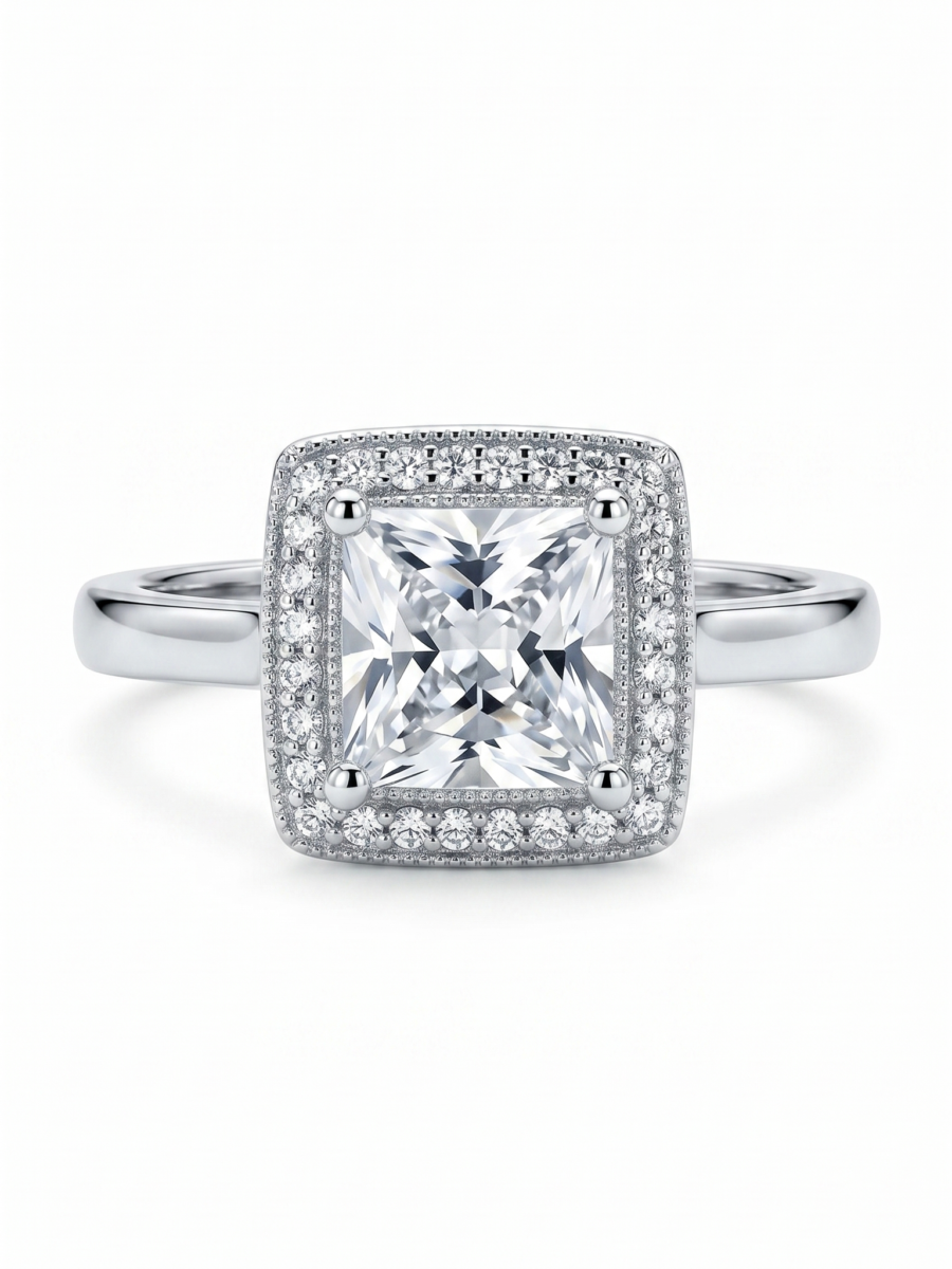 925 Silver Butterfly Wing CZ Ring