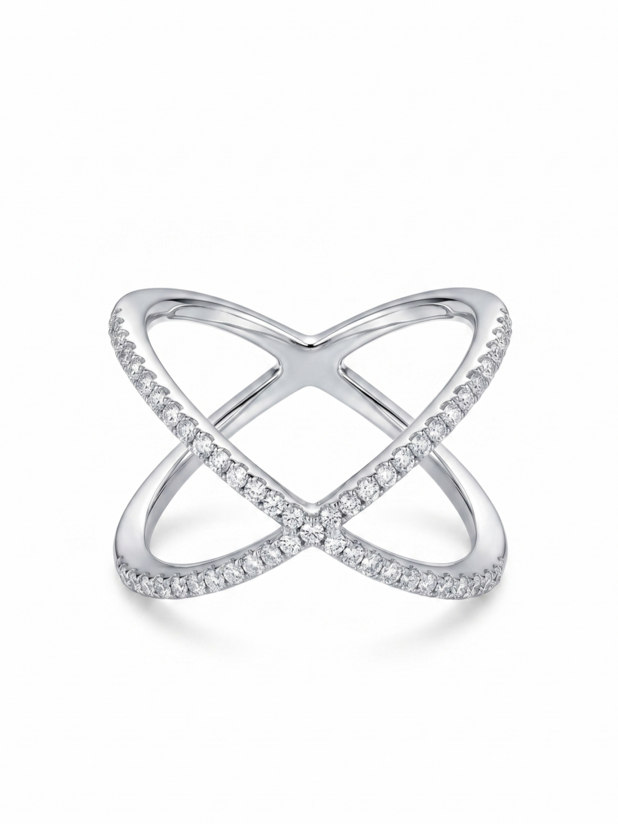 925 Silver Multi CZ Cluster Ring