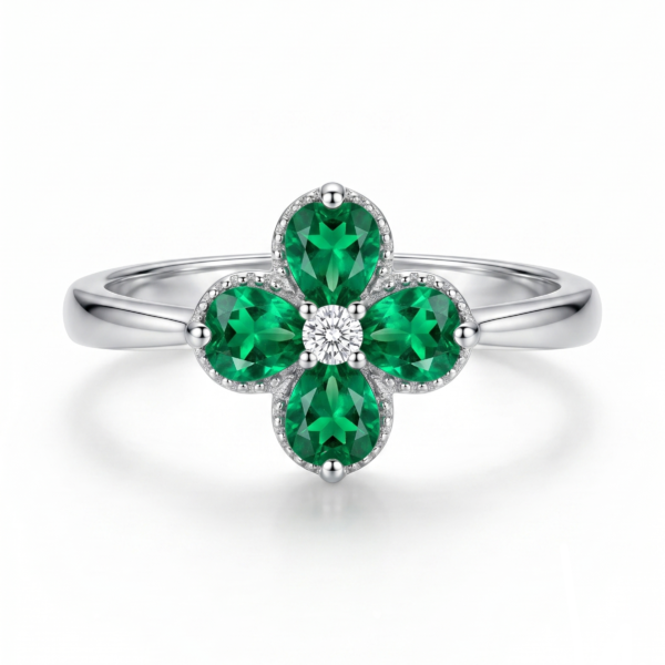 925 Silver CZ Cluster Ring