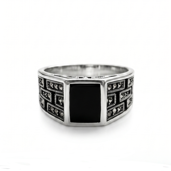 925 Silver CZ Pave Statement Ring