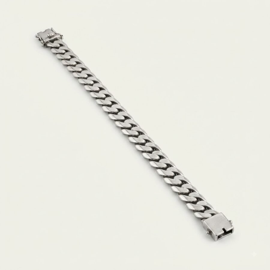 925 Silver Men's Heavy Curb Bracelet