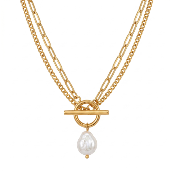 Slim Layered Gold Necklace